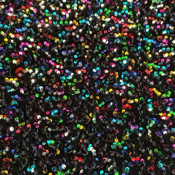 Vici Lush Faye Black Sequin Velvet Base One Shoulder Mini Dress Size XL NWT - Picture 4 of 7